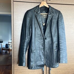 VINTAGE Genuine Leather Women’s Blazer ‘S’